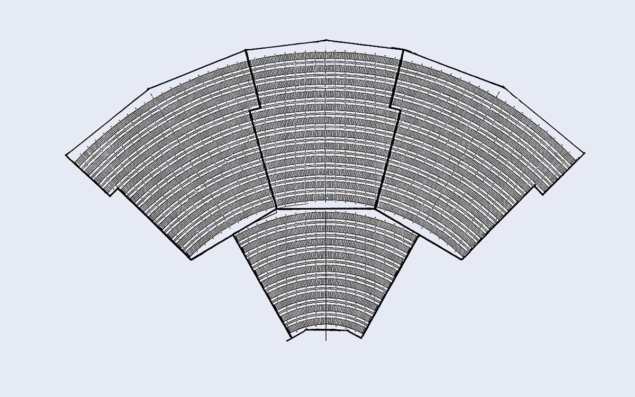 a diagram of four of the 18 sectors for each end-plate of the ALEPH Time Projection Chamber