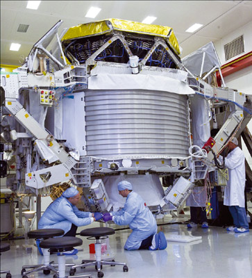 AMS-02 in a clean room