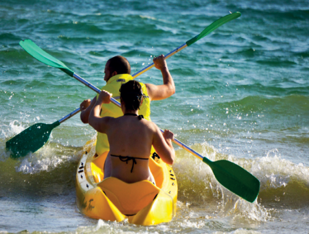 Sea kayaking