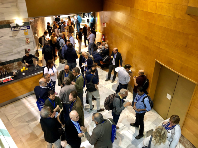 coffee break at open symposium of the European Strategy for Particle Physics
