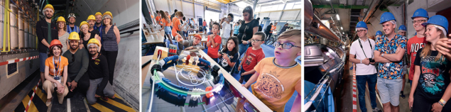 Collage of images from CERN Open Days 2019