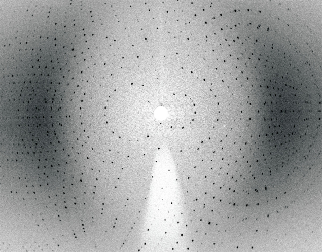 A neutron Laue diffraction pattern