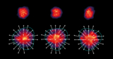 Three droplets of quark–gluon plasma