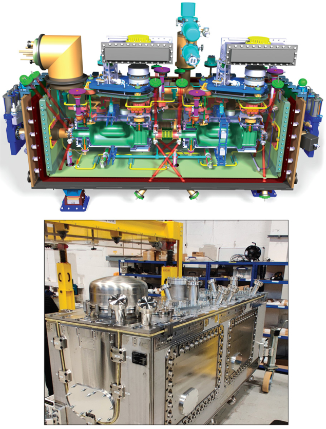 RF dipole cryomodule and outer vacuum vessel