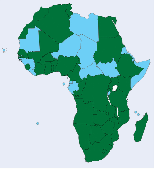 Countries in Africa participating in ACP2021