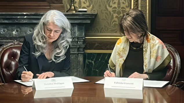 Deirdre Mulligan and Fabiola Gianotti