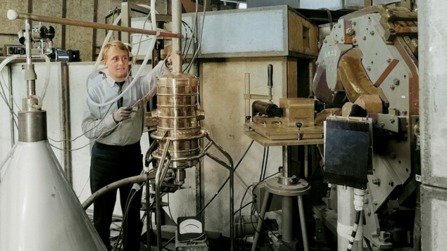 The first experiment at CERN to use a superconducting magnet, in 1965