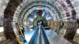 The beam pipe at the heart of the CMS experiment is installed inside the detector’s pixel tracker.