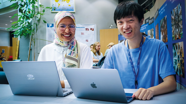 Summer students working on the ATLAS experiment