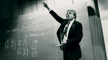 Sheldon Glashow at CERN in 1979